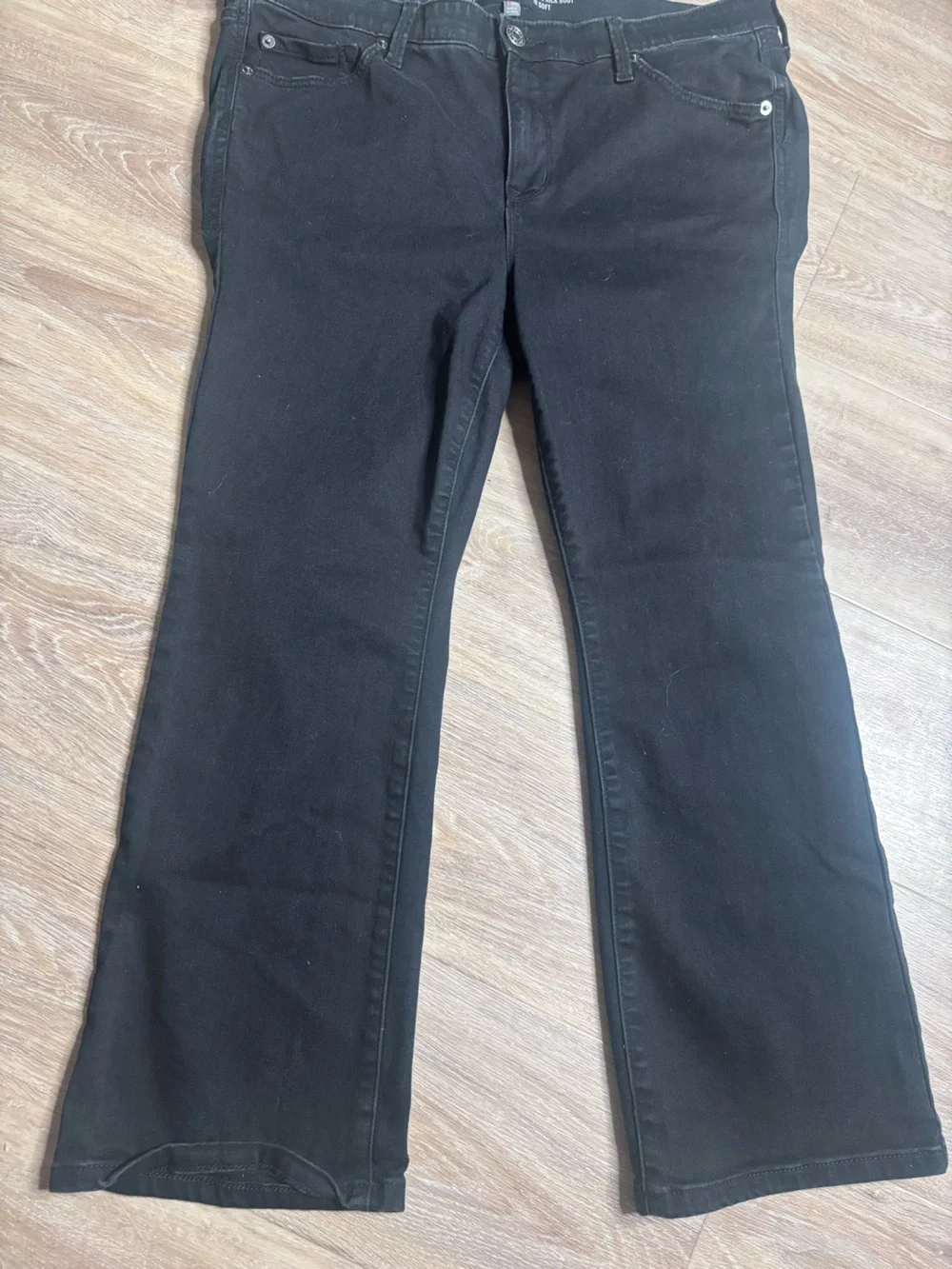 Torrid Black Sky High Kick Boot Super Soft Jeans Size 14R